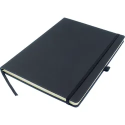 KANGARO 552261 - Notizbuch, liniert (A4), 96 Blatt, schwarz