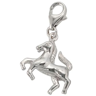Charm-Einhänger JOBO "Charm Anhänger Pferd", silber (silber 925), Charms, Damen, Silber 925 (Sterlingsilber), 925 Silber rhodiniert