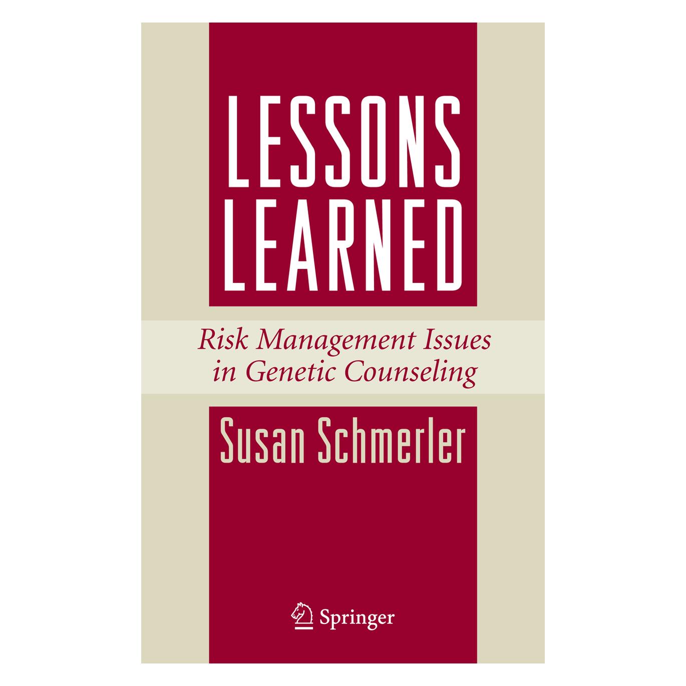 Springer Lessons Learned (Englisch, Softcover, Susan Schmerler) (55382498)