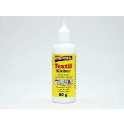 Textilkleber 80g Transparent - Vielseitiger Klebstoff für Leder, Stoff, Filz, Kork - Handwerk Heimwerker Basteln Reparaturarbeiten Universell