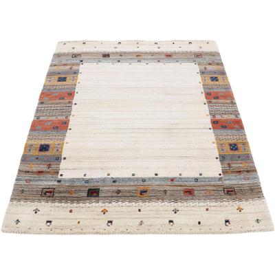 Wollteppich CARPETFINE "Gabbeh Vida", beige, B:160cm H:15mm L:230cm, Wolle, Teppiche, reine Wolle, weicher Flor, auch als Läufer erhältlich