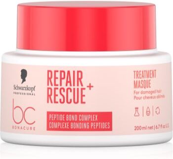 Schwarzkopf Professional BC Bonacure Repair Rescue+ máscara de nutrição intensa para cabelo danificado 200 ml. BC Bonacure Repair Rescue+