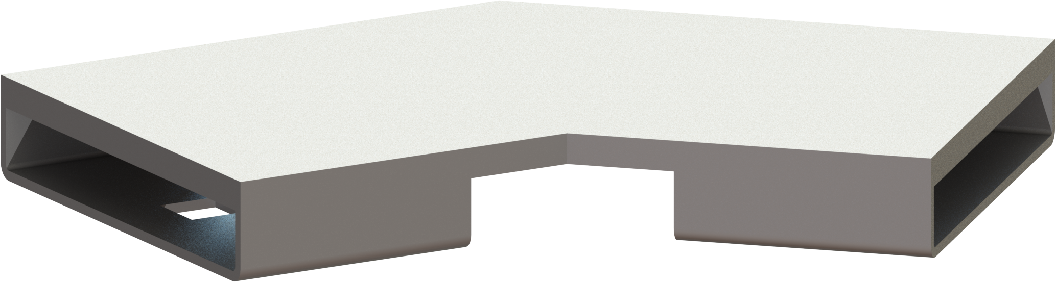 Kessel connecteur 45100.02 Inox brossé, Winkel 45 degrés
