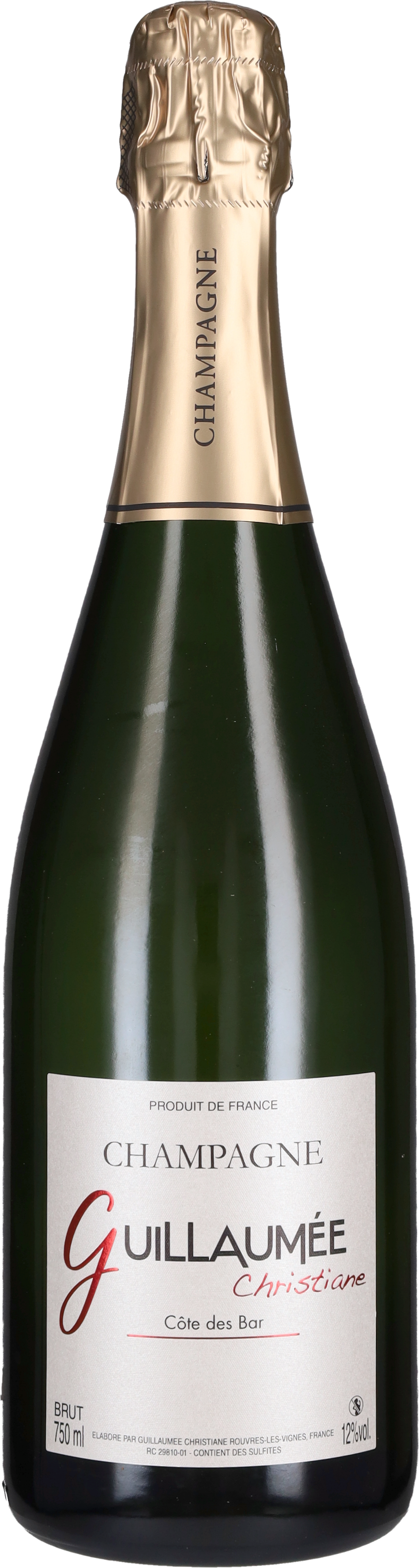 Guillaumée Christiane Champagne Brut Christiane Guillaumée