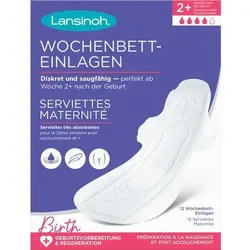 LANSINOH Wochenbett-Einlagen 2+ Wochen nach Geburt 12 St