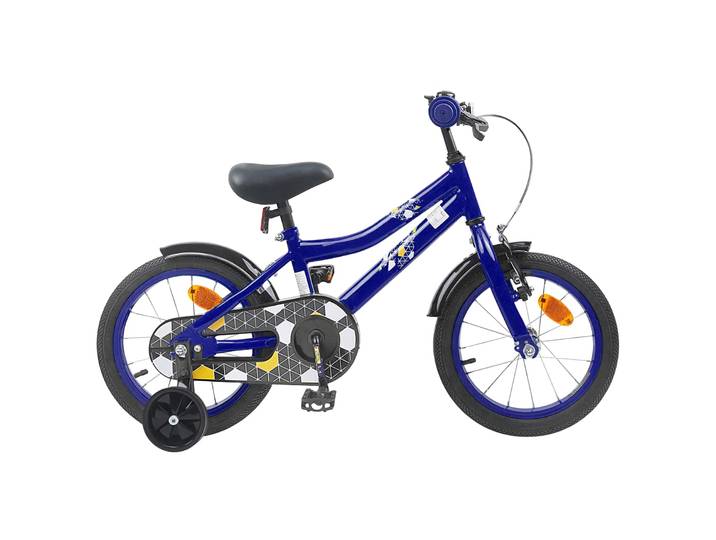 vidaXL Kinderfahrrad 14 Zoll für 3-5 Jahre alt Dunkelblau