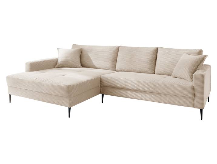 Ecksofa Cord creme 276 x 173 cm - OT links - SUMMER