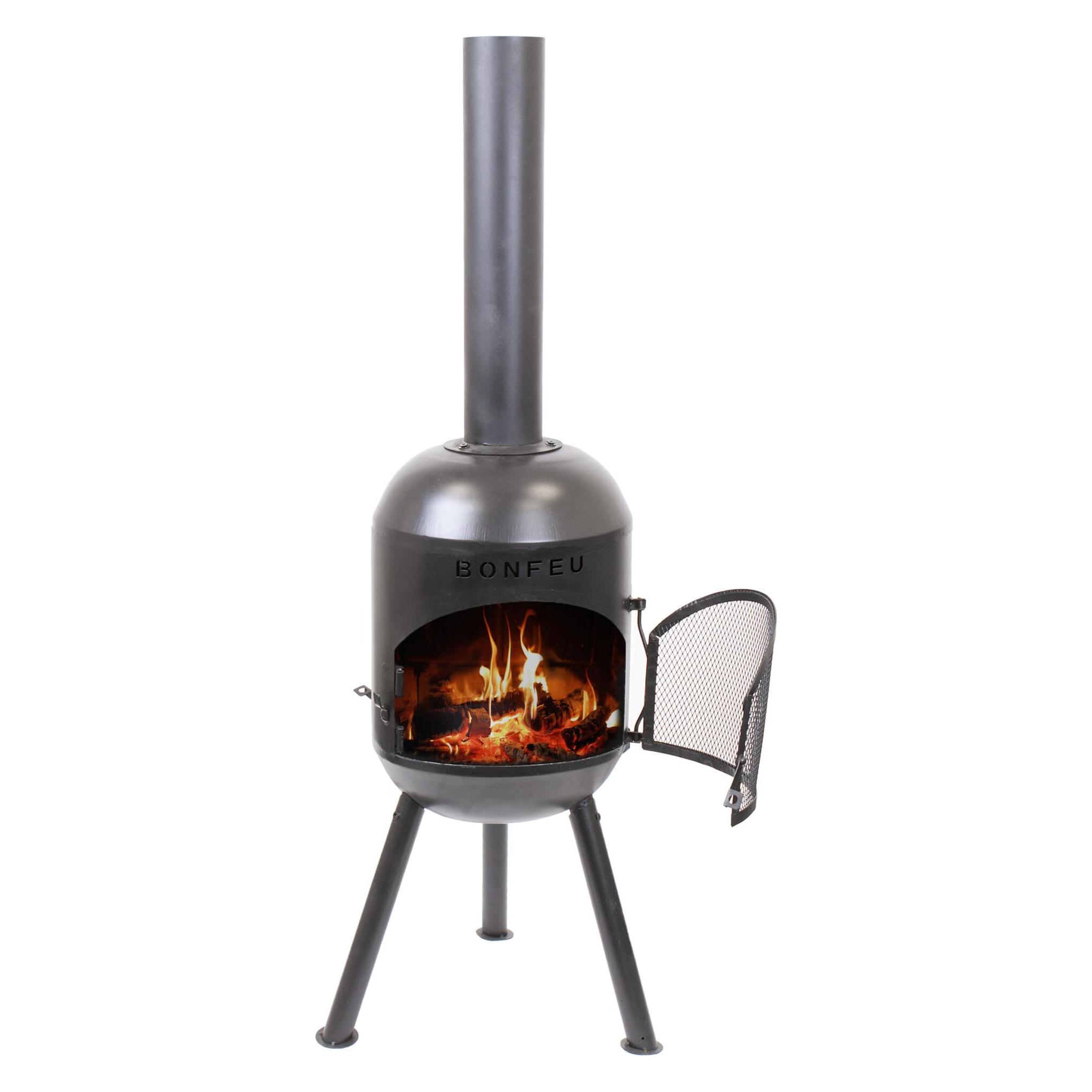 Bonfeu BonSolo Gartenkamin Schwarz (BFE-90020)