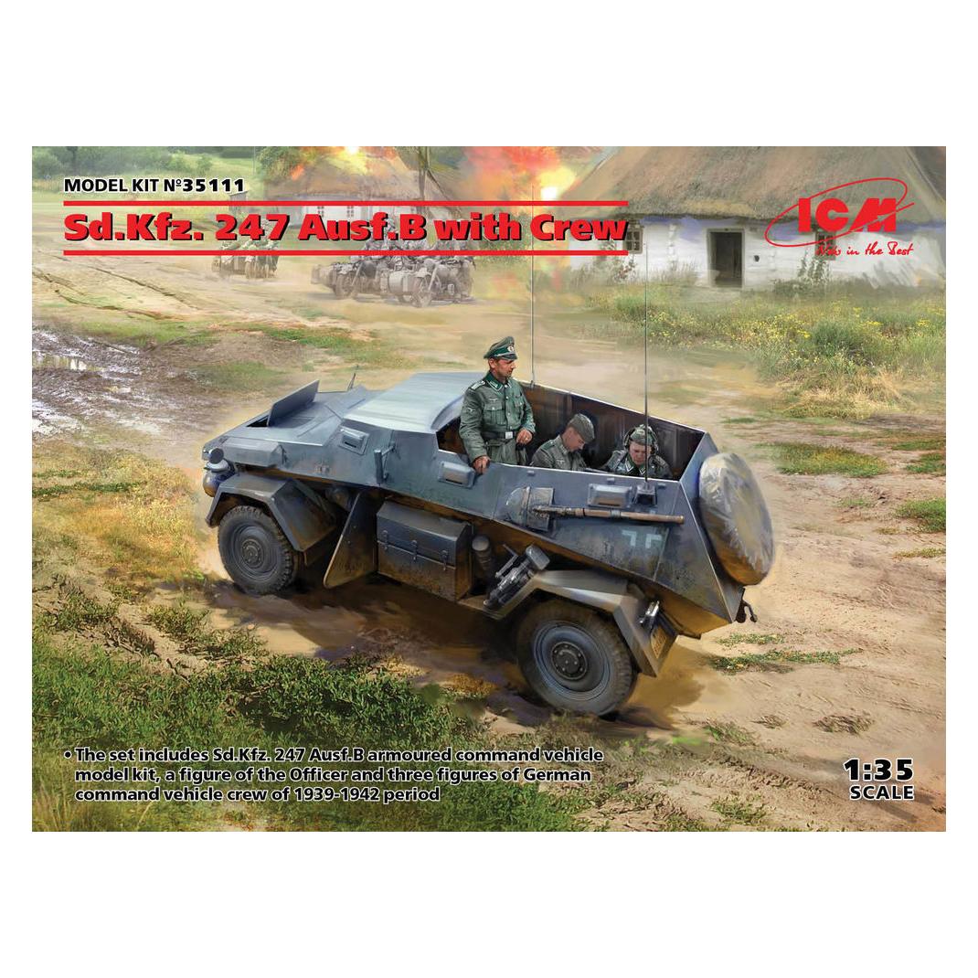 ICM Sd.Kfz. 247 Ausf.B with Crew (35111)