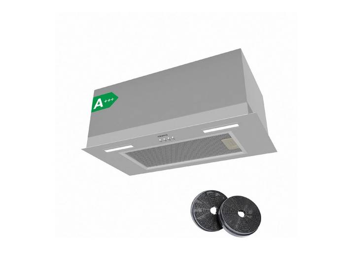 CIARRA Unterbauhaube 60 cm Einbau Dunstabzugshaube A+++ 704 m³/h Abluft & Umluft VM6926AS Fettfiltern & Aktivkohlefiltern für Einbauhaube aus Edelstahl