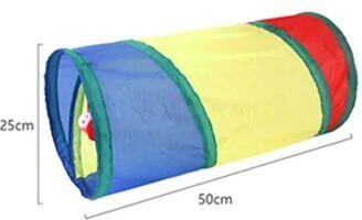 Inspire Select Rainbow Collapsible Cat Tunnel Interactive Hide & Seek Play Tube For Cats, Kittens & Puppies a3