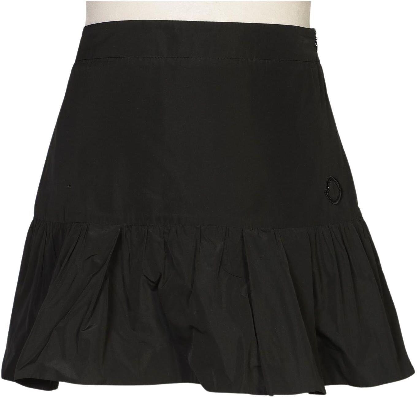 Moncler Damen Rock, Schwarz, Gr. EU 38 (IT 44), Synthetik - Second Hand