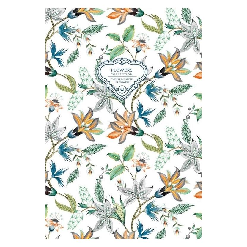 Fresh Dekoratives Notizbuch 143x210/96K Linie Blumen (A5, Liniert) (457673)