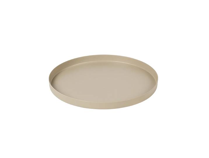 Broste Copenhagen - Donna Dekoteller, Ø 22 cm, rainy day light grey