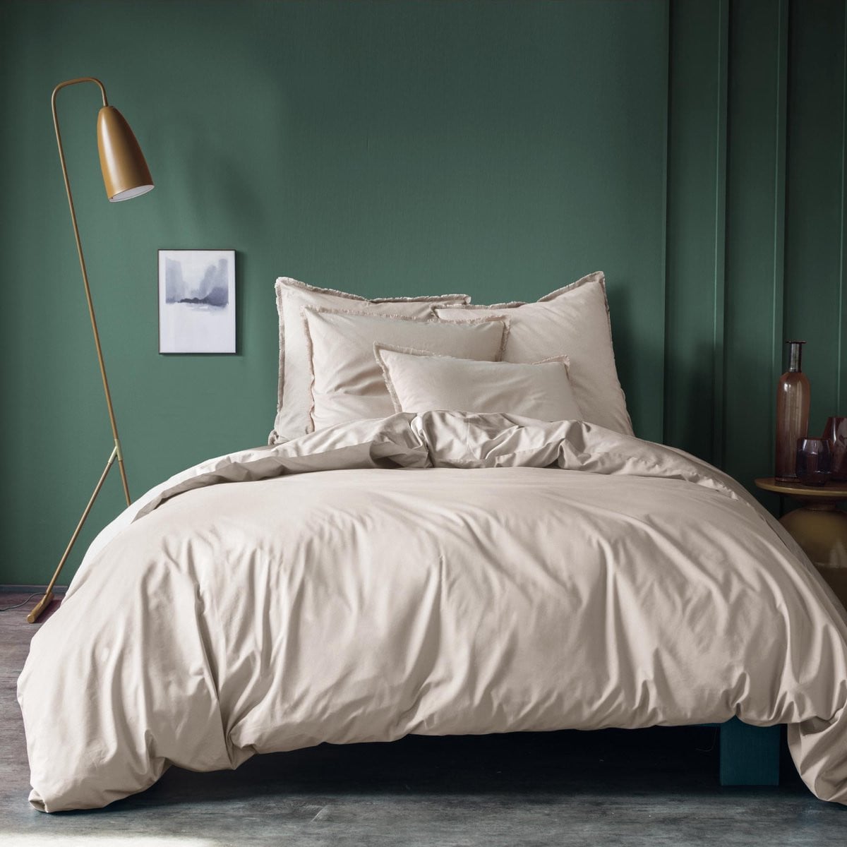 Matt & Rose Dekbedovertrek Beige - Lits Jumeaux - 240 x 220 cm - Katoen