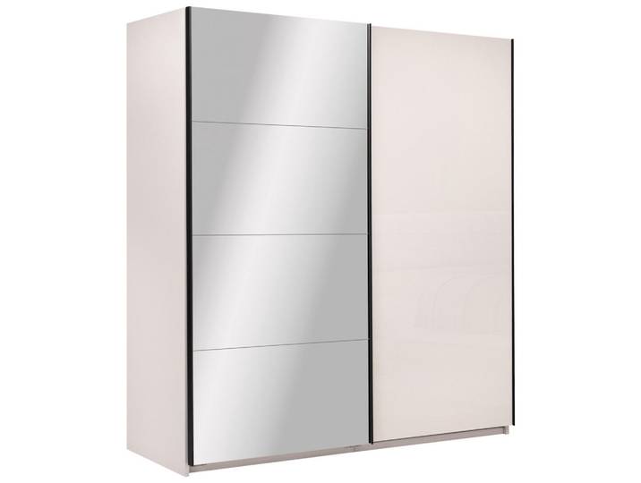 P & B Schiebetürenschrank, Kaschmir, 4 Fächer, 200x210x62 cm, in verschiedenen Größen erhältlich, Schlafzimmer, Kleiderschränke, Schwebetürenschränke