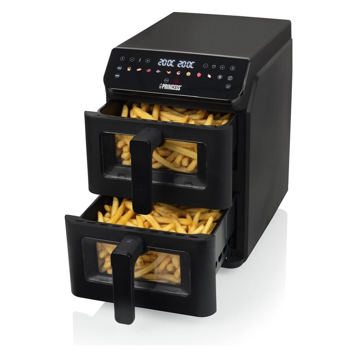 Princess Stack Air Fryer, 2 x 5.6 L (5.60 l) (01.182490.01.001)