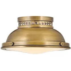 Deckenleuchte Wohnzimmerlampe Deckenlampe Stahl Glas Messing D 32,3 cm