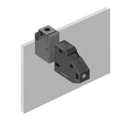 Weidmüller 1250960000 Klemme Passend für (Details): industrielle Elektronikgehäuse von Frequenzumrichtern. Stromversorgungen oder Filterbausteinen Schwarz 50