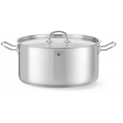 Hendi 2x Topf niedrig - mit Deckel,11,9L,⌀320x(H)150mm