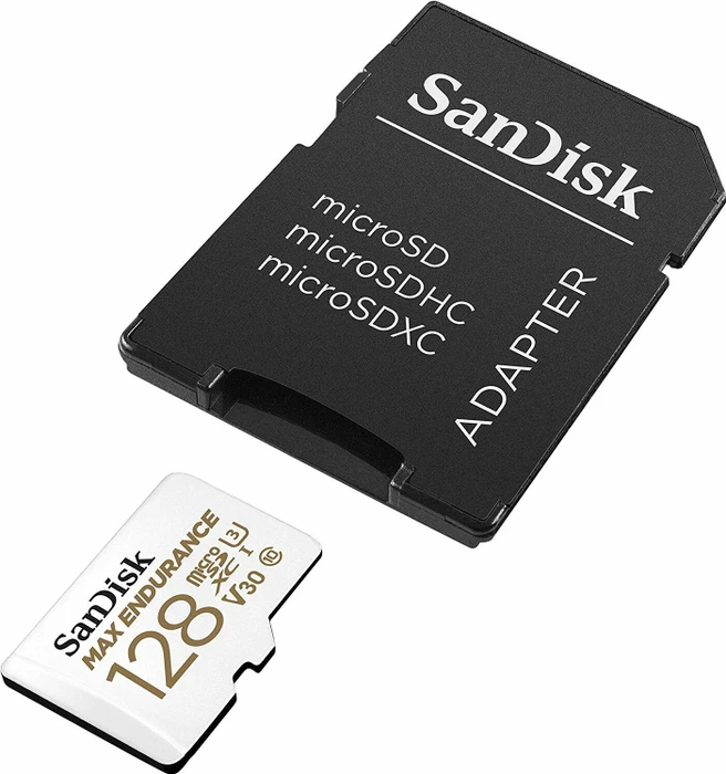 SANDISK microSDXC 128 GB Max Endurance + SD-Adapter