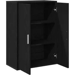 vidaXL Sideboard Schwarz Eiche 60x31x84 cm Holzwerkstoff