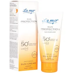 La mer SUN PROTECTION Sun-Cream Gesicht SPF 50+ ohne Parfum 50 ml