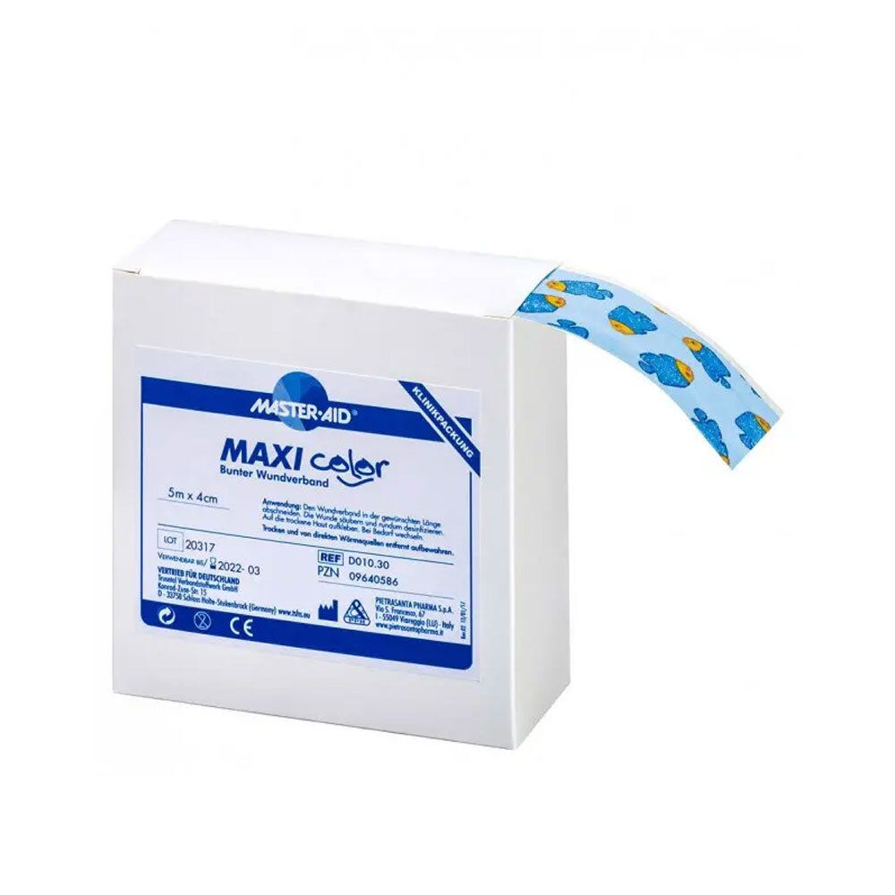 Maxi Color Kinder-Wundschnellv.4 cmx5 m Master Aid 1 St Verband