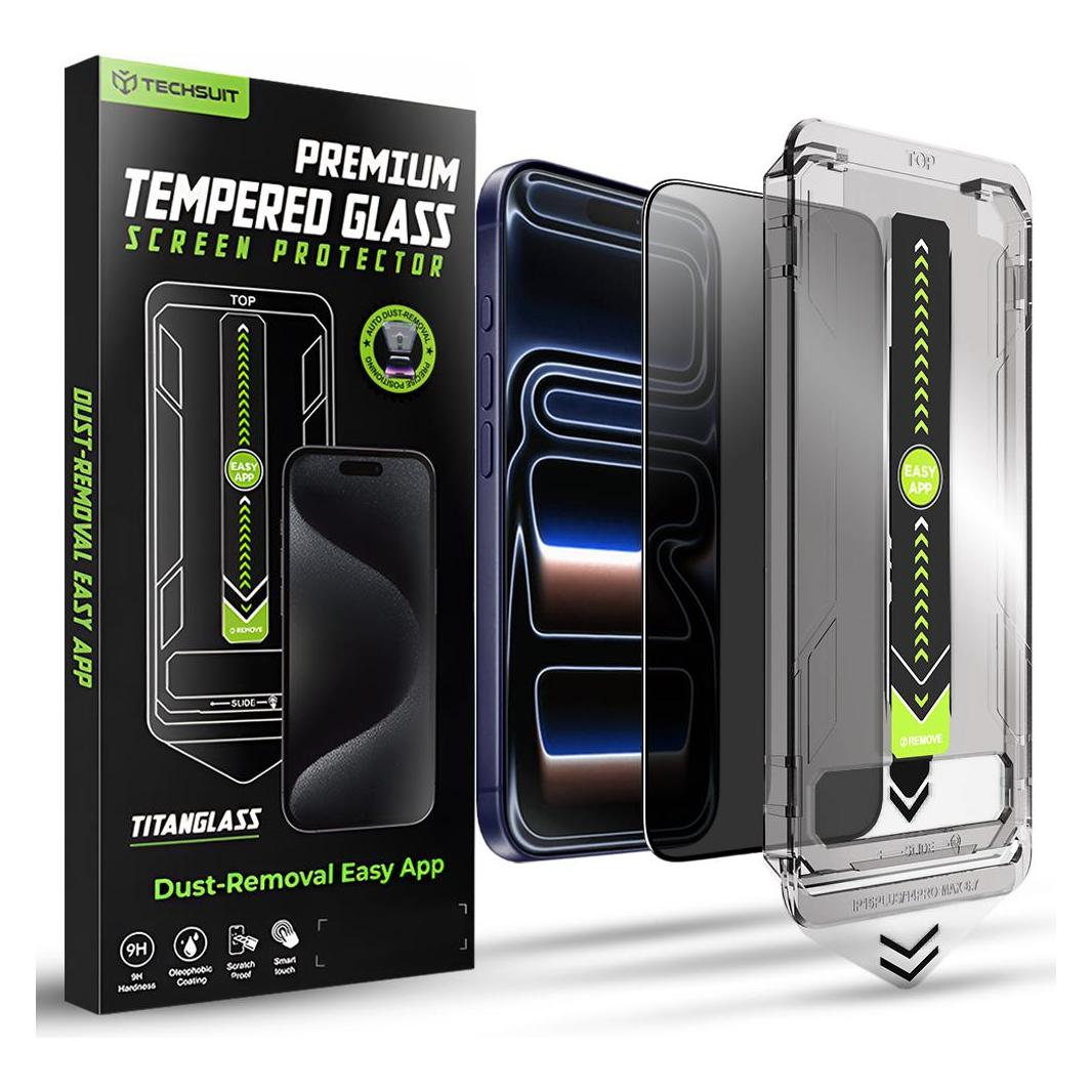 Techsuit TitanGlass FullCover Privacy (1 Stk., Apple iPhone 17 Pro) (60302322)