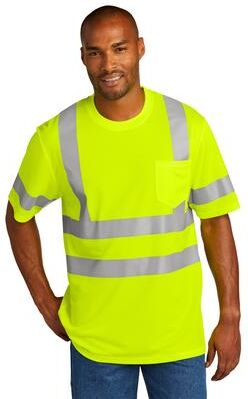 CornerStone CS202 ANSI 107 Class 3 Mesh Top in Safety Yellow size Large   Polyester
