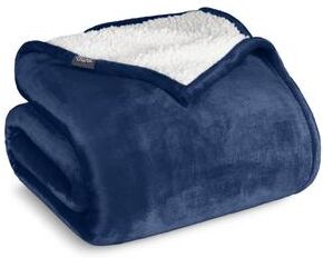 Bare Home Sherpa Fleece Blanket - Reversible Plush Bed Blanket