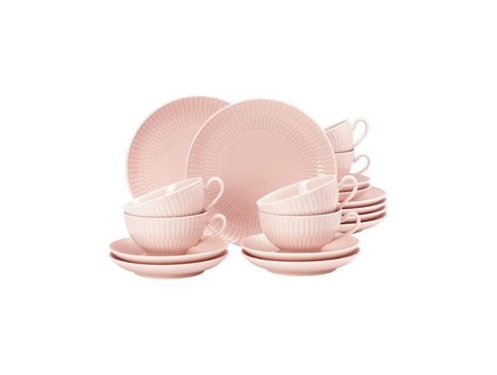 Seltmann Weiden Teeservice Seltmann Weiden Amina rosè Teeservice 18 tlg. klein, 6 Personen, Porzellan