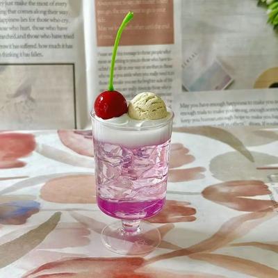 Inspire Select Retro Japanese Pudding & Pink Soda Decor Set Kawaii Photo Props For Room & Holiday Styling soda Cup