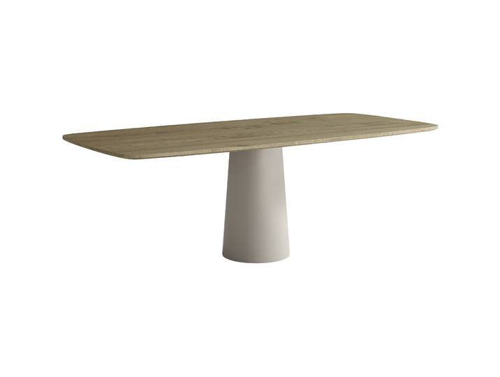 Tisch Cinto Esche, Metall natur Massivholz B 95 T 180 cm - Tisch