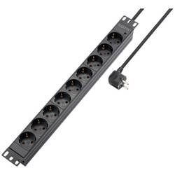 Sygonix SY-5799004 Steckdosenleiste 19 Zoll 9fach Schwarz Schutzkontakt 1 St.