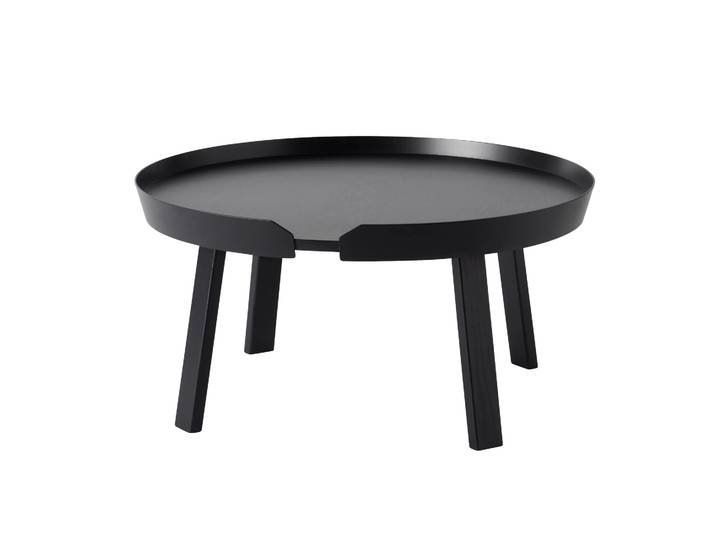 Muuto Around Couchtisch groß Schwarz