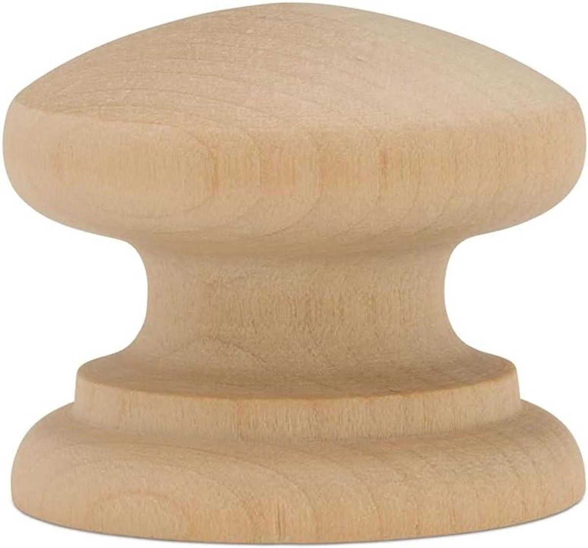 Onbehandelde houten knoppen voor meubelrenovatie, 2 inch