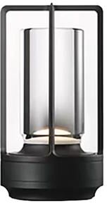 Youfap Market Rechargeable Crystal LED Touch Table Lamp, Creative Aluminum Alloy Night Light For Home, Restaurant & Camping black