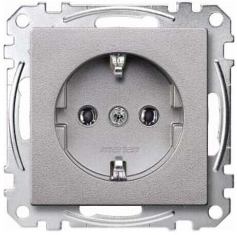 Merten Prise SCHUKO alu avec borne de connexion MEG2301-0460 (MEG2301-0460)