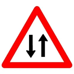 BRW, Sicherheitskennzeichnung, Signaltafel Gegenverkehr 1.26