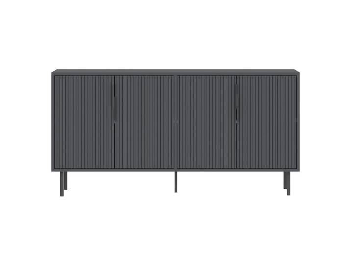 Buffet 4 portes l150 cm - gris anthracite