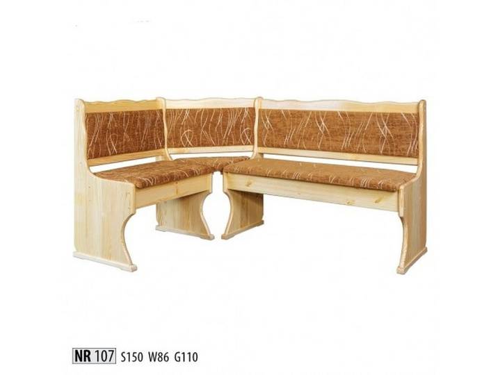 JVmoebel Eckbank Massivholz Eckbank im Landhausstil in warmen Beigetönen (1-St), Made in Europa