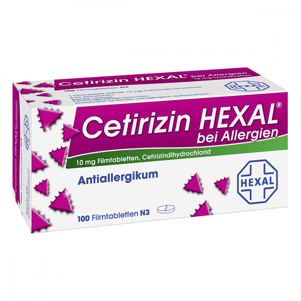 Hexal AG Cetirizin HEXAL® Filmtabletten bei Allergien 01830229
