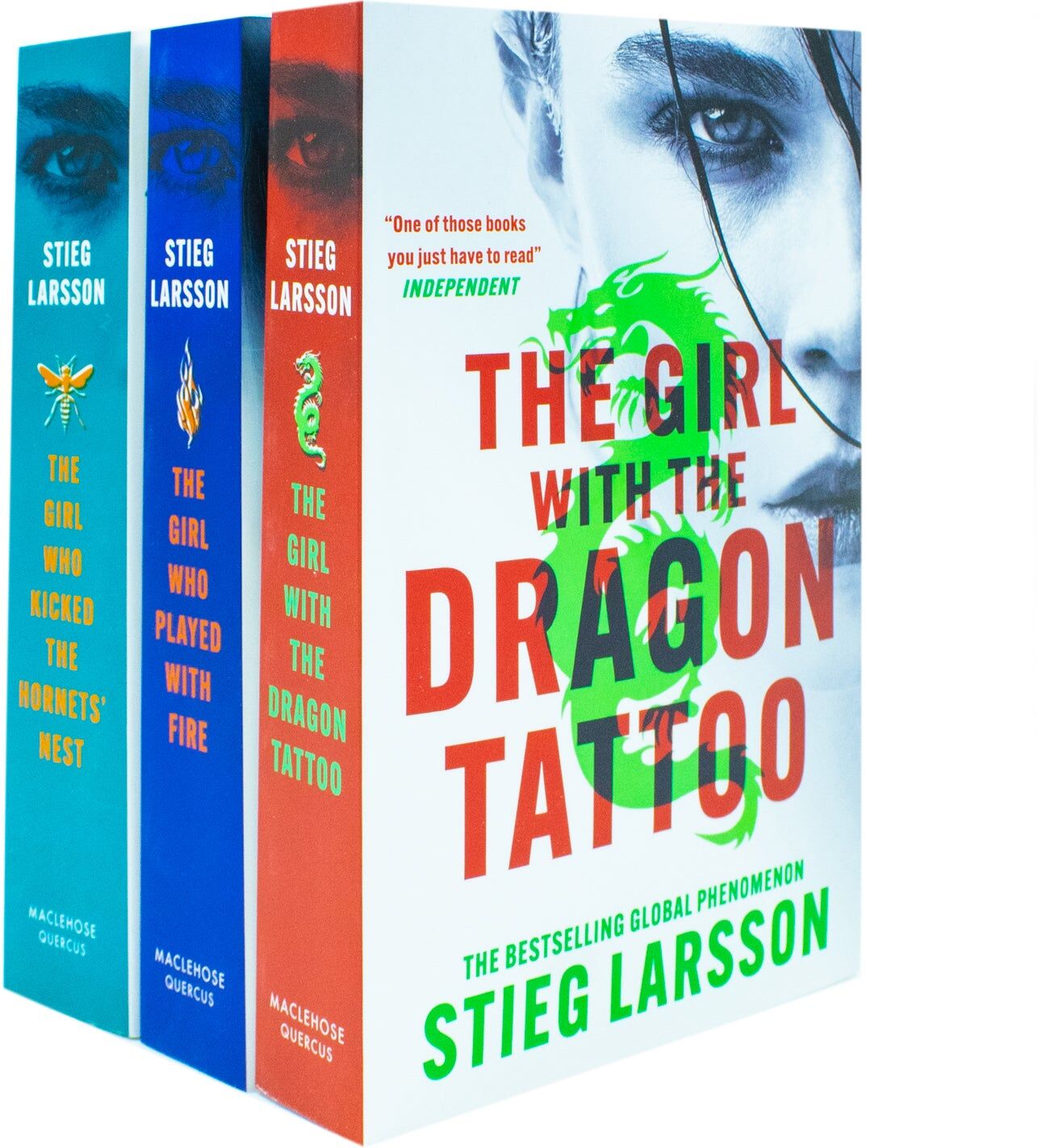 MacLehose Press Millennium Trilogy 3 Books Set by Stieg Larsson - Paperback - Adult Crime Fiction - The Dragon Tattoo, Played with Fire & Hornets' Nest