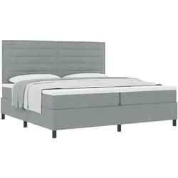 vidaXL, Boxspringbett, Jaburos (Linien-Design) (200 x 200 cm)