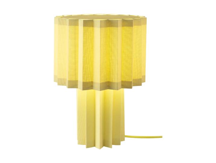 Örsjö Belysning Lampe de table textile Plissé Jaune, 40,9 cm