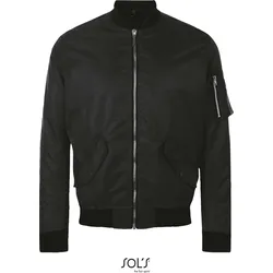 SOLS Herren Bomber Jacke Fashion Bomberjacke 01616 black XL