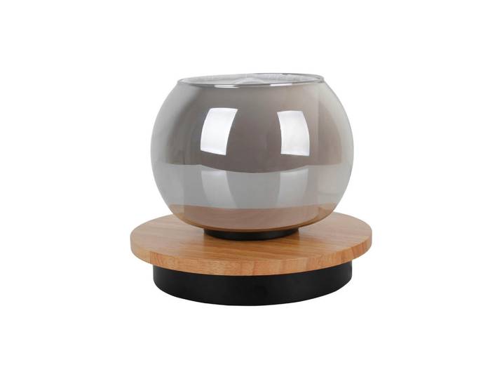 Näve Tischleuchte Tischleuchte Texas, Weiß, Glas, 15 cm, mit Schalter, Lampen & Leuchten, Innenbeleuchtung, Tischlampen, Tischlampen