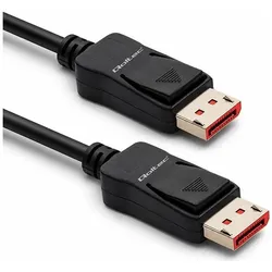 Qoltec Kabel DisplayPort v2.1 męski DisplayPort v2.1 męski 8K 54G 5m (5 m), Videokabel, Schwarz