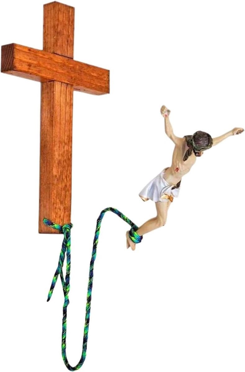 Kruisbeeld met Jezus Wanddecoratie 21 x 18 cm